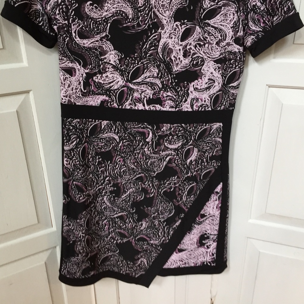 BGBGMaxAzria Purple & Black Paisley Dress - Picture 5 of 15